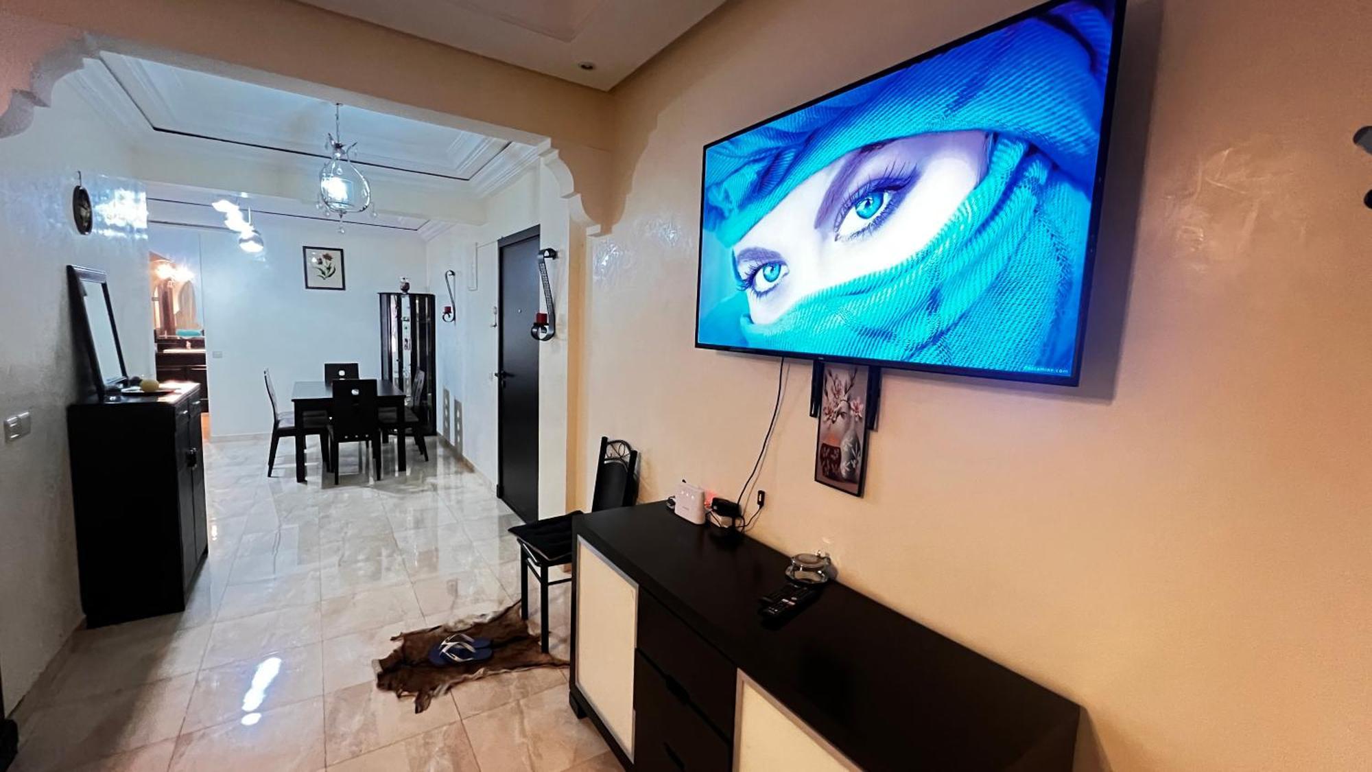Magnifique Appartement Spacieux Confort Propre Familial 2 Chambres Salon Et Salle A Manger A 20Mn A Pied De Place Jemaa El Fina 4 Piscines Dans Espace De Golf A 12 Mn En Voitures L Entree Est Gratuit Pour La Clientele Ouvert Entre 10H Et 20H مراكش المظهر الخارجي الصورة